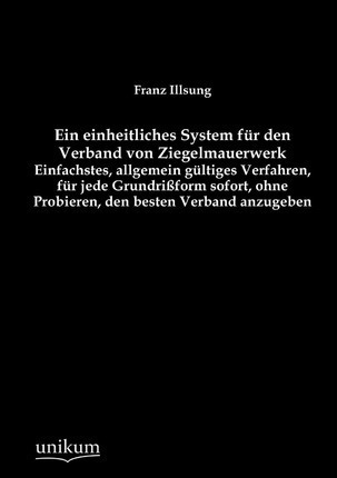 Libro Ein Einheitliches System Fur Den Verband Von Ziegel...