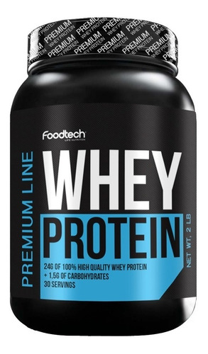 Imagen 1 de 2 de Suplemento en polvo Foodtech  Premium Whey Protein proteína sabor delicated cookies & cream en pote de 907g