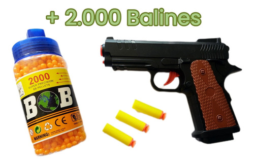 Pistola + Balines De Juguete Para Niños