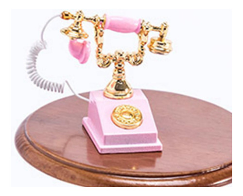 Mini Adorno Para Muebles De Casa De Muñecas Rosado