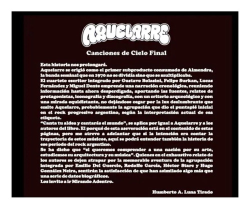 Imagen 2 de 3 de Aquelarre - Canciones De Cielo Final - Vvaa - Disconario