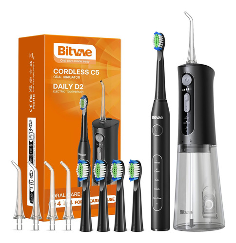Bitvae Electric Toothbrush With Water Flosser , 4h Charge Ma