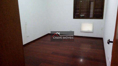Imagem 14 de 30 de Apartamento Com 4 Dormitórios Para Alugar, 185 M² Por R$ 6.500,00/mês - Boqueirão - Santos/sp - Ap1550
