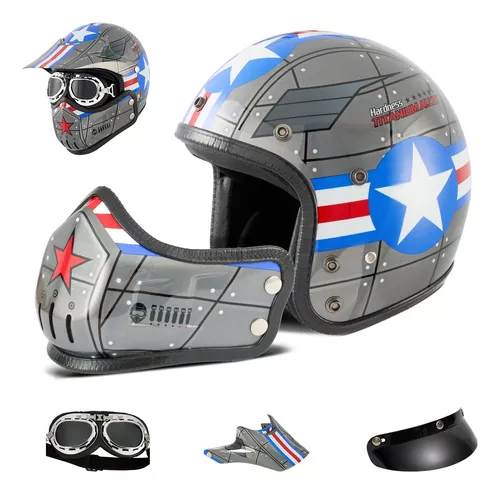 Casco Moto Scorpion Modular Covert X Marauder Calavera Dot