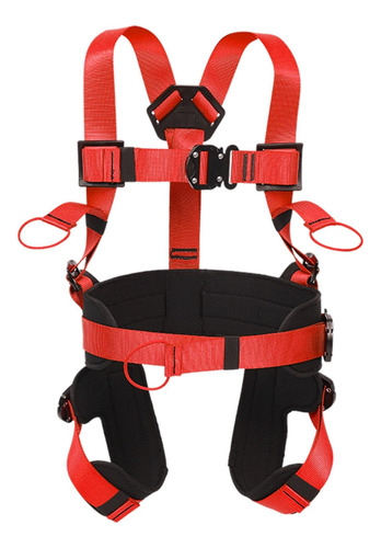 Bungee Trampolín Arnés Seguridad Sentarse Cuerpo Rojo
