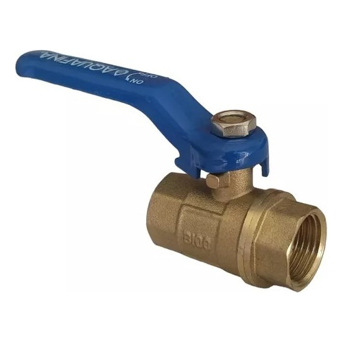 Llave Valvula De Paso Bronce Aquafina De 1/2 PuLG