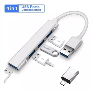 4 En 1 Usb Hub Adaptador Para Laptop Usb 3.0 Tipo C 5gbps