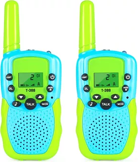 Walkie Talkie Para Niños 22 Canales Con Lcd Pantalla 2pzs