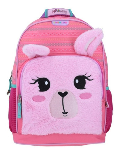 Mochila Grande Escolar Chenson Happy Girl Primaria Porta Tablet Peluche Yein Hg65414-p Color Rosa