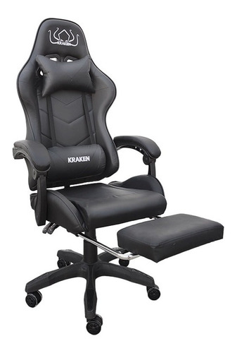 Silla Escritorio Oficina Ejecutiva Estudio Gamer Ergonómica Color Negro Material del tapizado Piel sintética