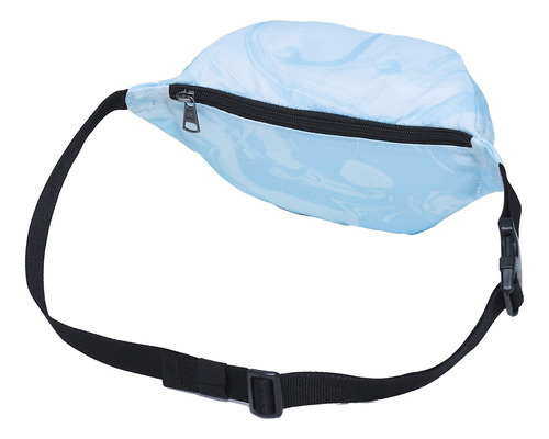 Cangurera Pechera Vans Traveler Fan Color Celeste Diseño De La Tela Liso