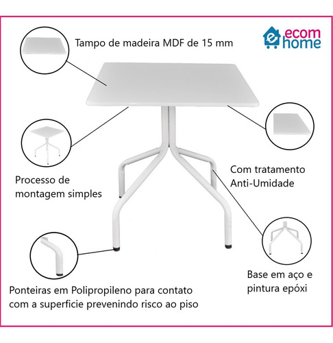 Jogo Mesa 70 Branco Açaiterias Sorveterias E 4 Cadeiras Roxa Cor Violeta Desenho Do Tecido Das Cadeiras Liso
