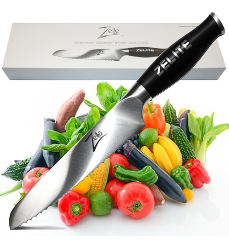 Cuchillo De Cocinero Zelite Infinity Utilidad Dentado De Bwb