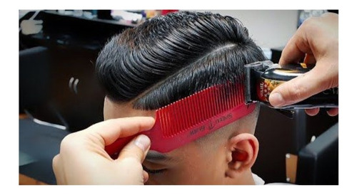 4 Peines Flat Top Plus Colores Surtidos Plástico Barberia