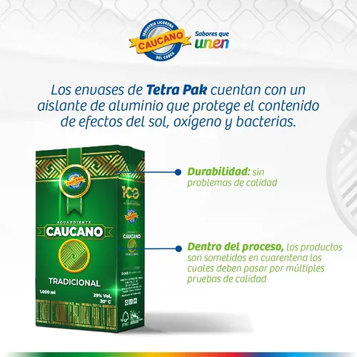 El Mejor Aguardiente Del Mundo Caucano T - mL a $49