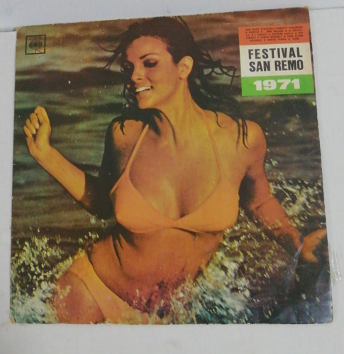 Festival San Remo 1971  Disco Vinilo Compilado Musica Italia