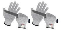 Comprar 2 Pares De Guantes Nivel 5 Anticortes Con Puntos De Silicona
