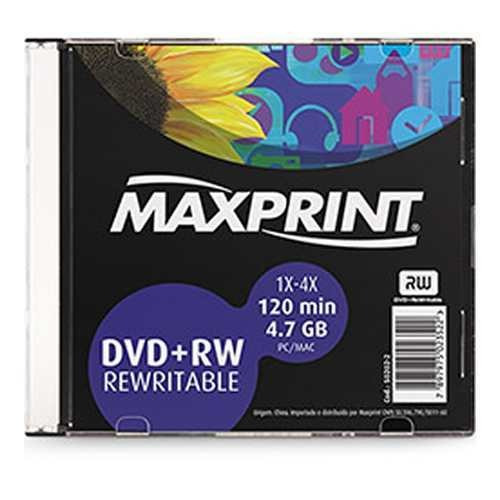 Disco virgen DVD-RW Maxprint de 4x