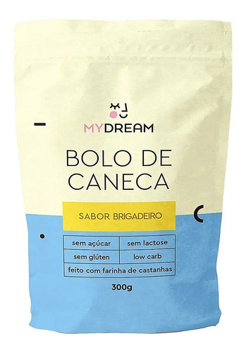 Bolo De Caneca Low Carb Sabor Brigadeiro - My Dream 300g