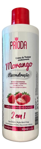 Creme De Pentear Para Cabelos Cacheados Morango Prioda 500ml