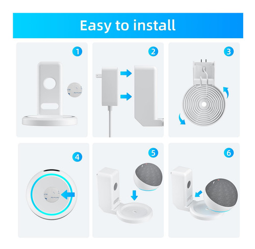 Soporte De Montaje En La Pared Para Echo Dot 5th 4th Soporte