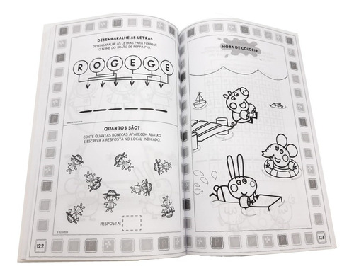 Livro 365 Atividades Peppa Pig Com Desenhos Para Colorir | MercadoLivre