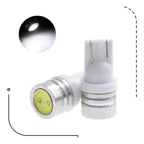 Foco Pellizco T10 Led Luces Stop Faro Universal Reversa Par