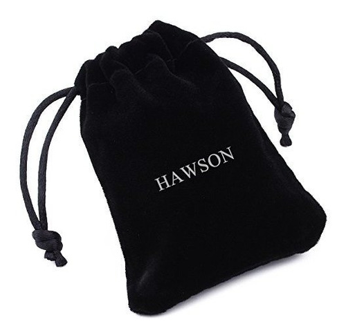 Hawson Mens Gemelos Y Postes Negros Para Camisa De Vestir De