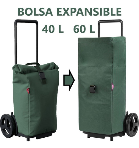 Imagen 6 de 10 de Carrito De Compras Carro Resistente Supermercado Gimi Italia