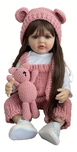 Reborn Muñeca Bebe Real Realista Con Ropa Accesorios 55 Cm