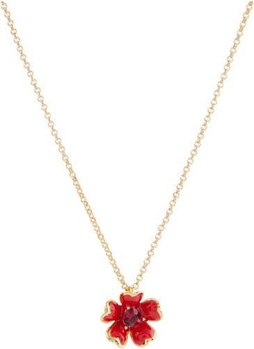 Kate Spade New York Collar Con Colgante De Flores Ruborizada