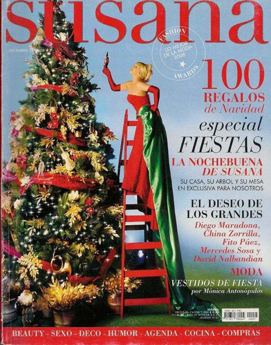 Revista Susana #7 2008 Susana Gimenez Navidad Maradona Paez