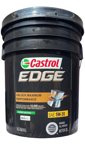 Castrol Edge 5w30 Full Synthetic  Cubeta 18.9 Lts