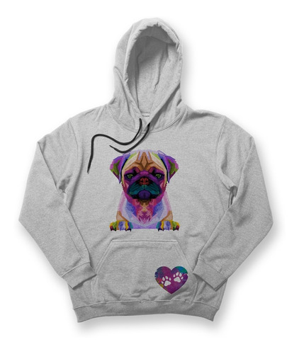 Sudadera Dog Pug Acuarela Colors Niños / Mujer/ Hombre