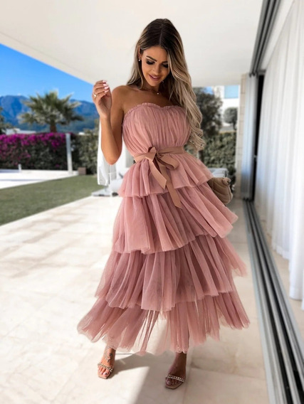 Vestido Rosa Pastel | MercadoLibre ???? Vestido Rosa Pastel | MercadoLibre ????
