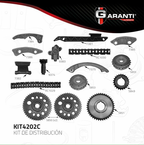 Kit Distribucion Tiempo Motor Captiva Cavalier Hhr Malibu