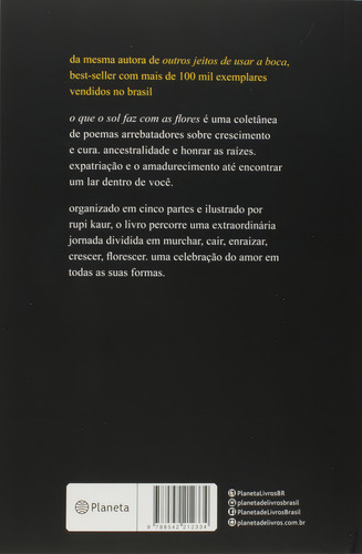 O Que O Sol Faz Com As Flores: Poesia Urbana, De Kaur, Rupi. Editorial Editora Planeta Do Brasil Ltda.,simon & Schuster, Capa Mole Em Português, 2018