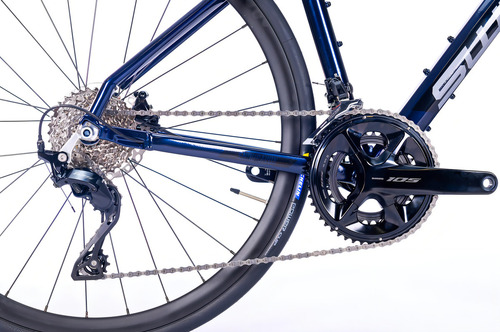 Bicicleta Swift Carbon Enduravox Evo Shimano 105 2x12 R7100 Cor Azul preto M 51