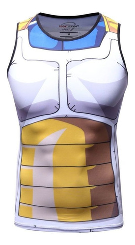 Playera Sin Mangas Dragon Ball Vegeta Cell Ejercicio Muscula