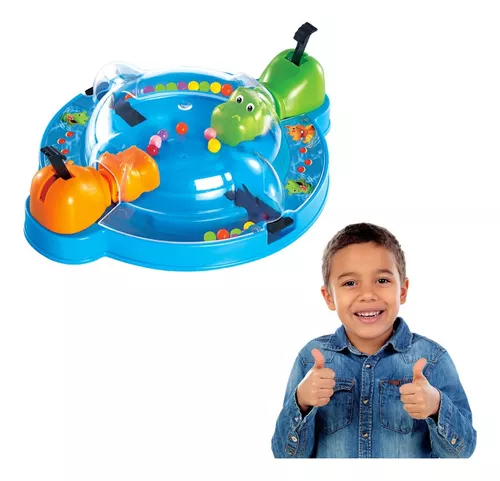 Jogo Infantil De Mesa Papa Bolinhas Hipopótamo 18 Cm - Compre