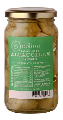 Corazones De Alcauciles Al Natural X300g - Lecumberri (3 Un)