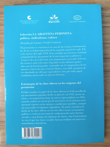 Las Estrategias De La Clase Obrera - Iñigo Carrera (Usado)