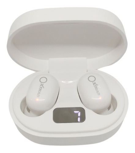Headset Fone De Ouvido Bluetooth 5.0 Par Sem Fio Duplo Cor Branco