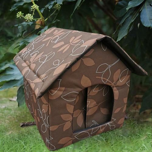 Casa Para Mascotas Al Aire Libre, 32 Cm X 30 Cm X 34 Cm