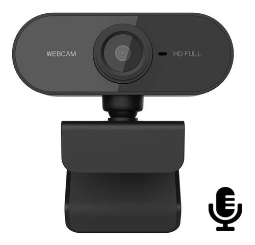 Imagen 2 de 4 de Camara Web Webcam Pc Full Hd 1080 Microfono Usb Plug & Play