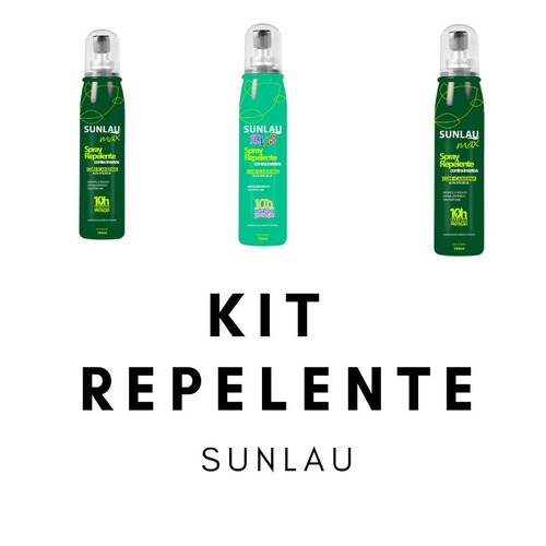 Kit Repelente - 2 Un Adulto E 1 Infantil Sunlau