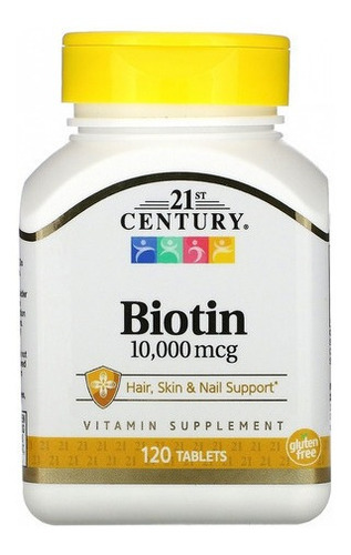 Biotina 10.000 Mcg Century - 120 Tab