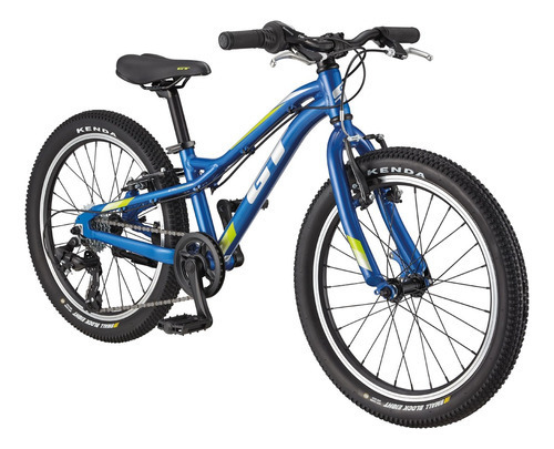 Bicicleta Juvenil Gt Stomper Prime 20'' 6 Vel Niños 122-135c Color Azul