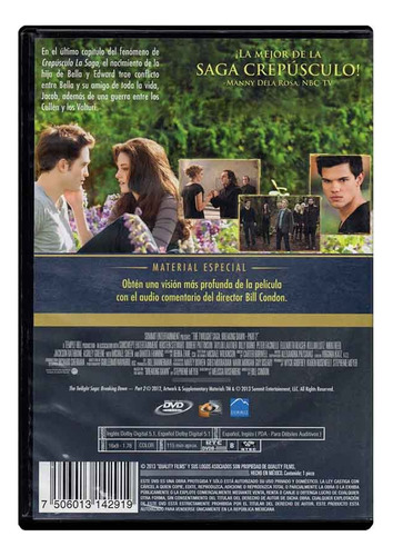 Crepúsculo La Saga Amanecer Parte 2 Película Dvd (Usado)