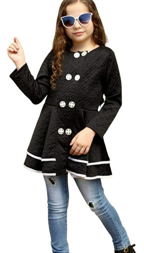 Imagem 1 de 6 de Casaco Sobretudo Blusa Frio Menina Inverno Infantil Minidiva